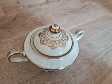 edle Zuckerdose Porzellan, Hutschenreuther, Weimar Elfenbein - Top Zustand