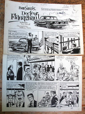 William Vance (XIII): 4 Originalseiten, komplette Geschichte 1963, aus Tintin