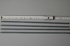 4 Stück Rundeisen verzinkt  Ø 5mm x 285mm Eisenstab, Rundmaterial, Rundstab 28cm