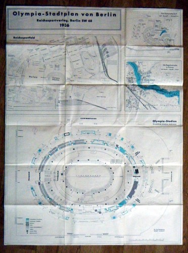 Alter stadtplan olympia - stadtplan,