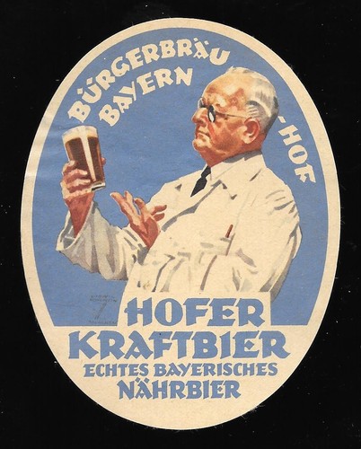Altes bieretikett bürgerbräu - bieretikett,