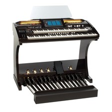 WERSI OAX700, Elektronische Orgel, Schwarz Metallic, 25-Tastenpedal, Sitzbank