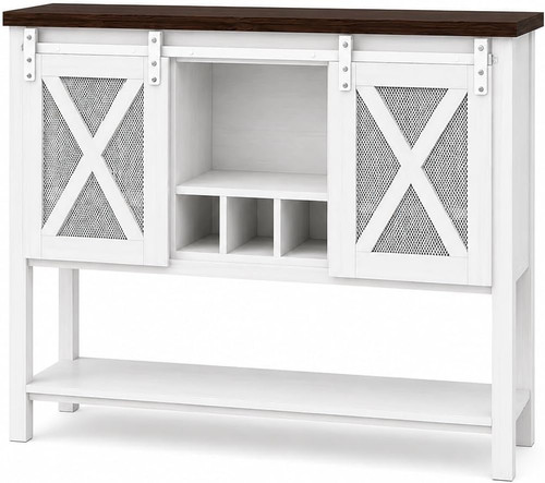Coffee bar cabinet console - coffee,