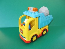 Lego Duplo LKW Laster Kipper Baustelle Spedition Fahrer Ladung Felsen (160624T)