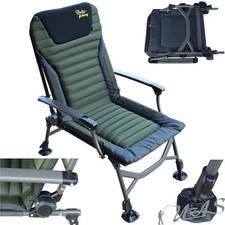 Delta Fishing XL Luxus Aluminium Karpfenstuhl Angler Stuhl Angelstuhl Chair Sha