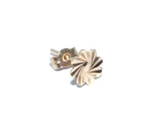 Damen 9Ct Gold Einzelne Blumen