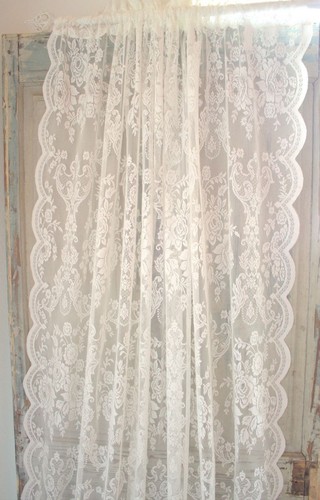 Gardine lucia offwhite spitzen - offwhite,
