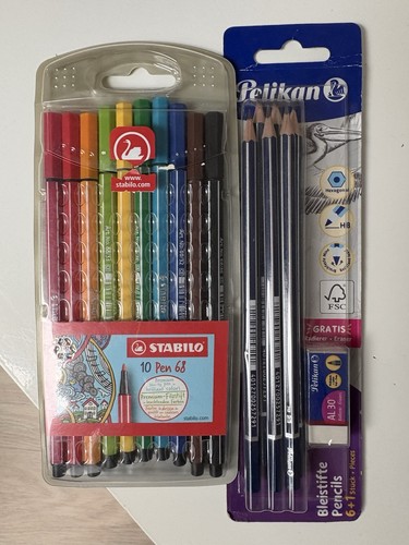 Stabilo filzstifte und pelikan - stabilo,