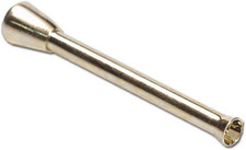 Zieh-Röhrchen mit Knopf aus Metall gold 65mm Snuff Snort