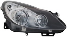 Scheinwerfer rechts für Opel Corsa D 2006-2011 H1 H7 + LWR Stellmotor Schwarz