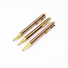 CARAN d´ACHE Ecridor Set 3x Kugelschreiber Hexagonal China-Lack Rot Gold