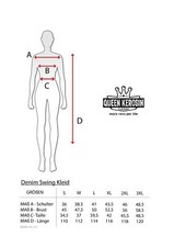 QUEEN KEROSIN Damen Swingkleid