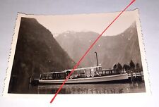 Berchtesgaden Königssee Kahn Boot Schiff Ausflug 1950er Urlaub Altes Foto (A36