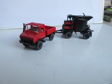 Wiking 1:87 Mercedes Unimog 1700 mit Gussasphaltkocher-​​Anhänger !!!