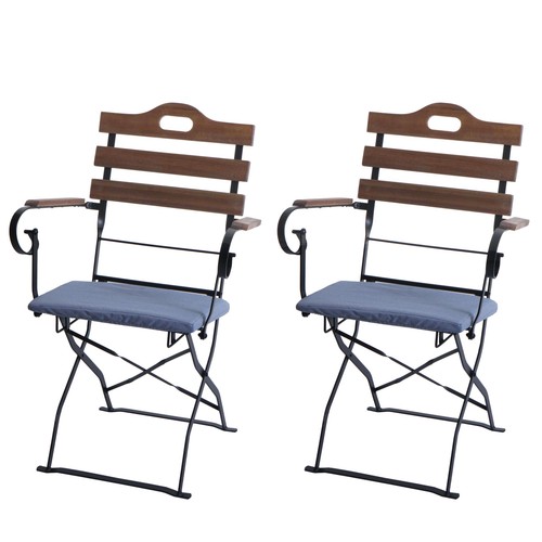 Ware 2er set biergartenstuhl - 2er-set,