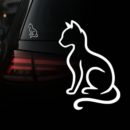 Auto aufkleber katze cat - aufkleber,