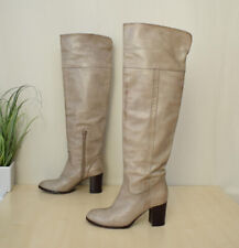 hochwertige K. Starke Echtleder Overknee Stiefel Gr. 37 1/2 Vero Cuoio