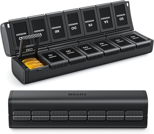 Faltbare tablettenbox tage - 7,