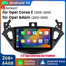 2+64G Android 14 Carplay Für Opel Corsa E / Adam Autoradio GPS Navi WIFI DAB SWC