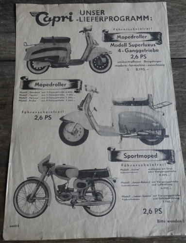 Original capri moped roller - original,