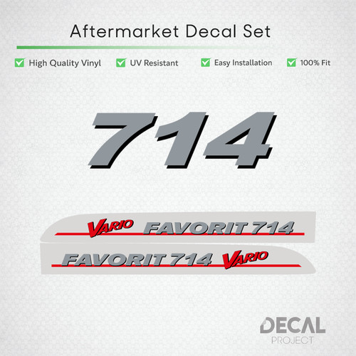 Fendt favorit 714 vario decal - fendt,