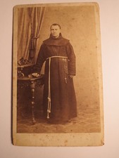 Bamberg - stehender Mönch in Kutte - Mönchskutte - Geistlicher / CDV