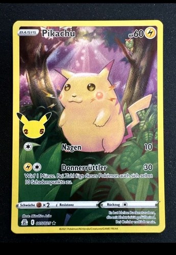 Pikachu 005 025 holo - 005/025, 25th