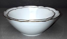 2er Set Porzellan Schüssel Seltmann Weiden "Inka" Schale Goldrand A 1173