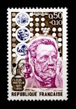 Mikrobiologe, Bakteriologe, Chemiker Louis Pasteur. 1W. Frankreich 1973