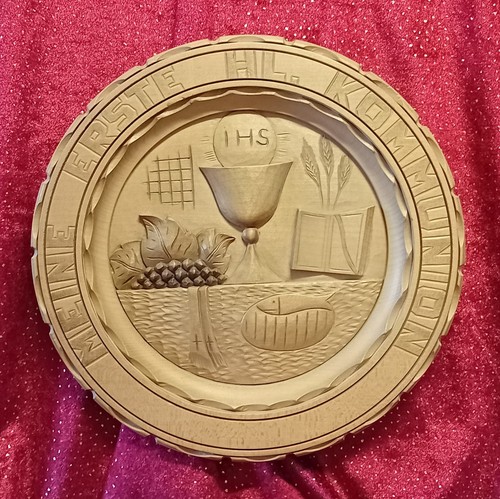 Wandbild teller aus linde - aus,