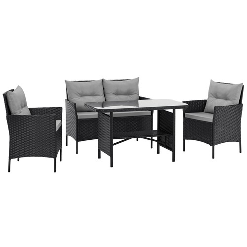 Polyrattan gartenmöbel set - polyrattan,
