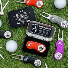 Pitchgabel Golf Ballmarker | personalisiertes Golfgeschenk | Golf Tool Gravur