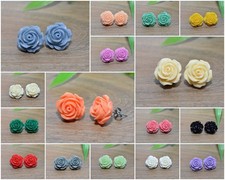 ROSEN Blüten Ohrstecker +++