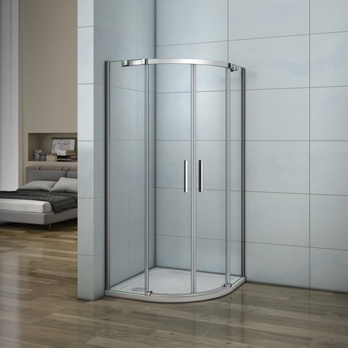 90x90cm 195cm 6mm klarglas - 90x90cm,