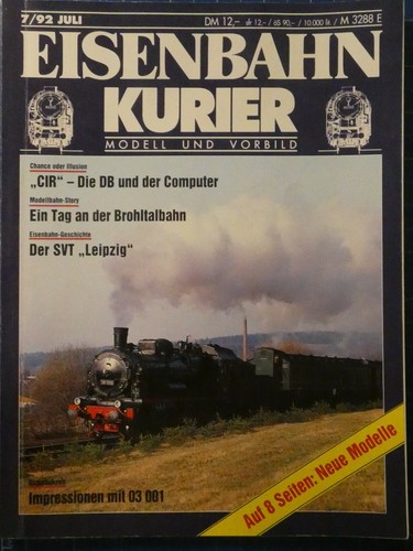 Eisenbahn kurier modell und - modell,