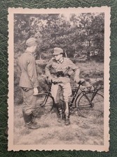 Foto, Deutscher Offizier, Waffenrad, Truppenfahrrad, Wehrmacht, 2.Weltkrieg,
