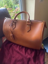 Louis Vuitton Nomade Leder Tasche Speedy 35 goldbraun, goldene Hardware, topp!