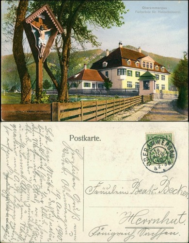 Ansichtskarte oberammergau - ansichtskarte,
