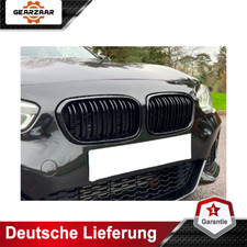 Kühlergrill Schwarz Glanz Grill Nieren für BMW 1er F20 F21 ab 2015 Doppelsteg