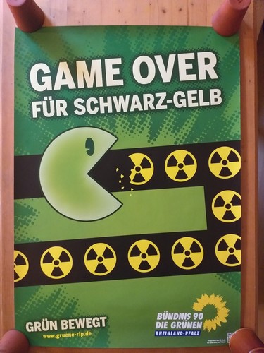 Wahlplakat die grünen game - die,
