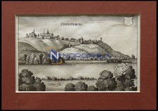 AMÃNEBURG, Gesamtansicht, Kupferstich von Merian um 1645