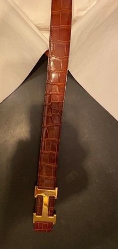 Hermès alligator gürtel - alligator,