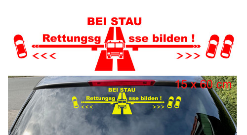 Bei stau rettungsgasse - bei,