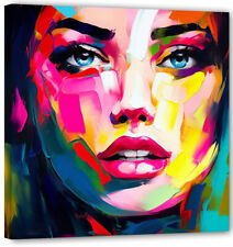 Face Abstrakt Pop art Moderne Kustwerk Bild 100x100 Top Aktuel FC33