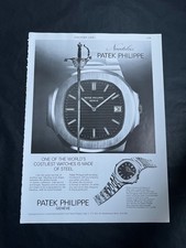 1977 Patek Philippe Nautilus Sword Vintage Ad Werbung Print Reklame Watch