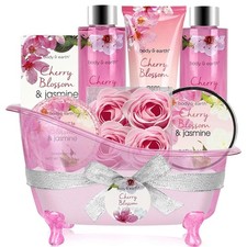 BODY & EARTH Lavendel Wellness Set für Frauen 7 tlg, Beauty Set, Badeset Frauen