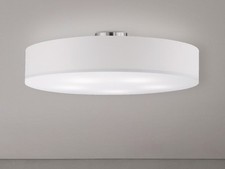 Elegante Deckenbeleuchtung rund Ø 65cm E27 Fassung schöne Schlafzimmerlampe weiß