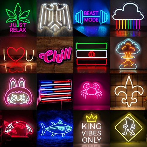 Neon led schild usb - neon, wand
