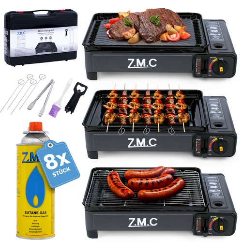 Zmc 2in1 gaskocher grillset - &,