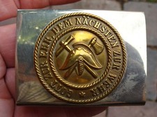 original Feuerwehr Koppelschloss um 1920   gut erhalten